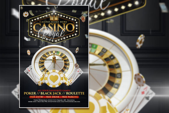 Black Gold Casino Royal Poster Template: A Design Tool
