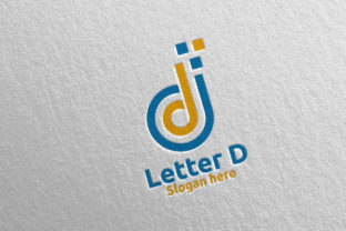 Digital Letter D Logo Design 9: A Versatile Asset for Financial Branding