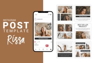 Elevate Your Brand Aesthetic with the Rissa Fashion Instagram Post Template