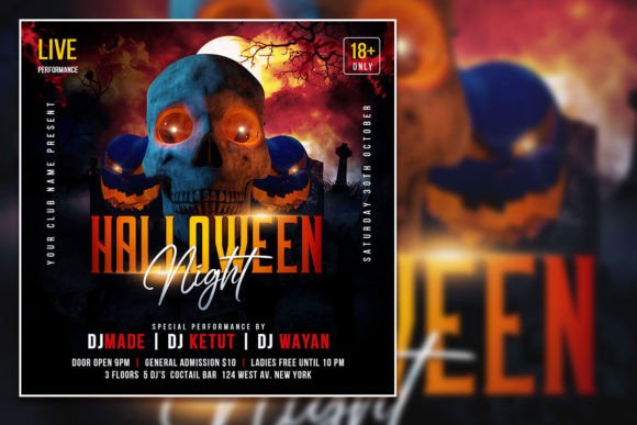 Halloween Night Party Social Media Post: A Practical Template Resource for Seasonal Promotion