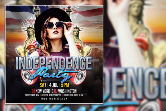 How to Use an Independence Day Party Social Media Post and Editable Flyer Template Strategically