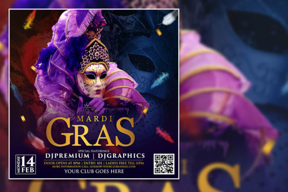 Mardi Gras Social Media Post Template: A Strategic Asset for Seasonal Campaigns