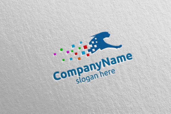 Speed Cheetah Digital Marketing Logo: A Versatile Template for Animal-Inspired Branding