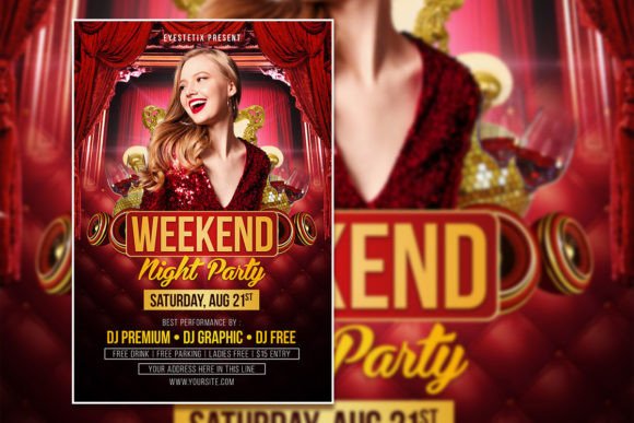 Weekend Night Party Flyer or Poster: A Practical Tool for Event Promotion